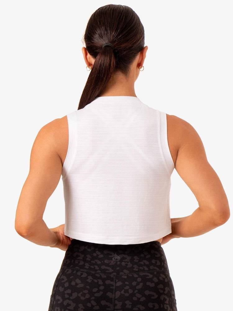 Podkoszulki Damskie Ryderwear Women Tanks Ultra Scoop Białe | PL1194QZ