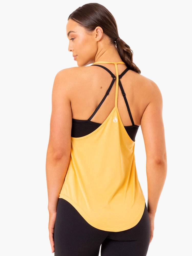 Podkoszulki Damskie Ryderwear Women Tanks Staples Slinky T-Back Mango | PL1200UT