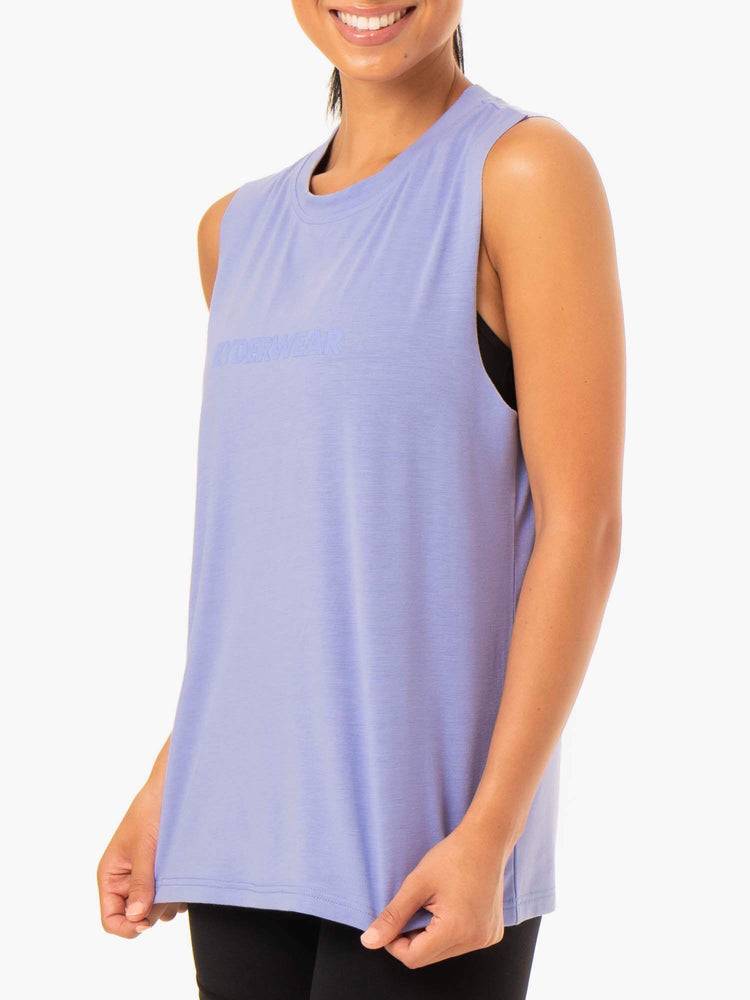 Podkoszulki Damskie Ryderwear Women Tanks Base Regular Cut Fioletowe | PL1207FM