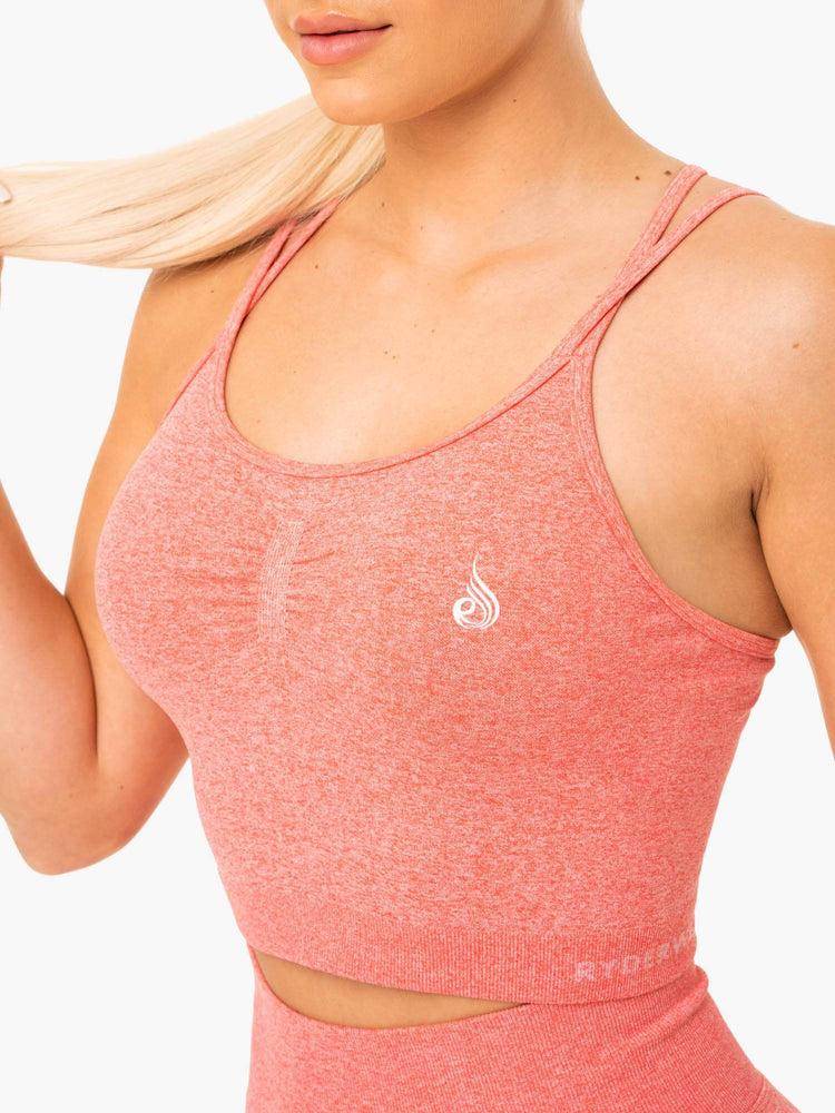 Podkoszulki Damskie Ryderwear Women Tanks Sculpt Seamless Koralowe | PL1211KI