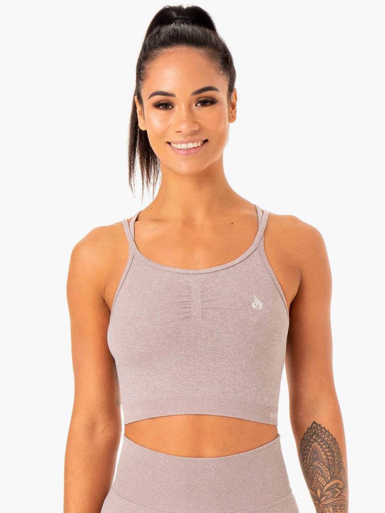 Podkoszulki Damskie Ryderwear Women Tanks Sculpt Seamless Głęboka Brązowe | PL1216VD