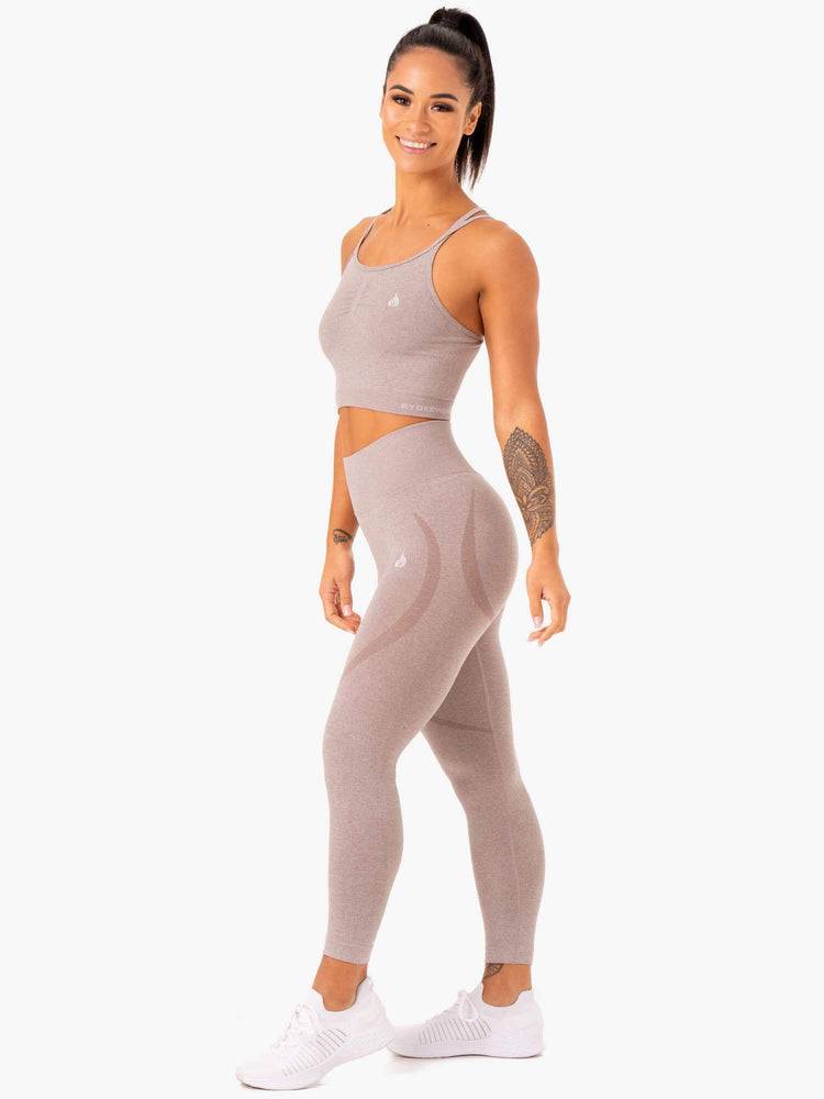 Podkoszulki Damskie Ryderwear Women Tanks Sculpt Seamless Głęboka Brązowe | PL1216VD