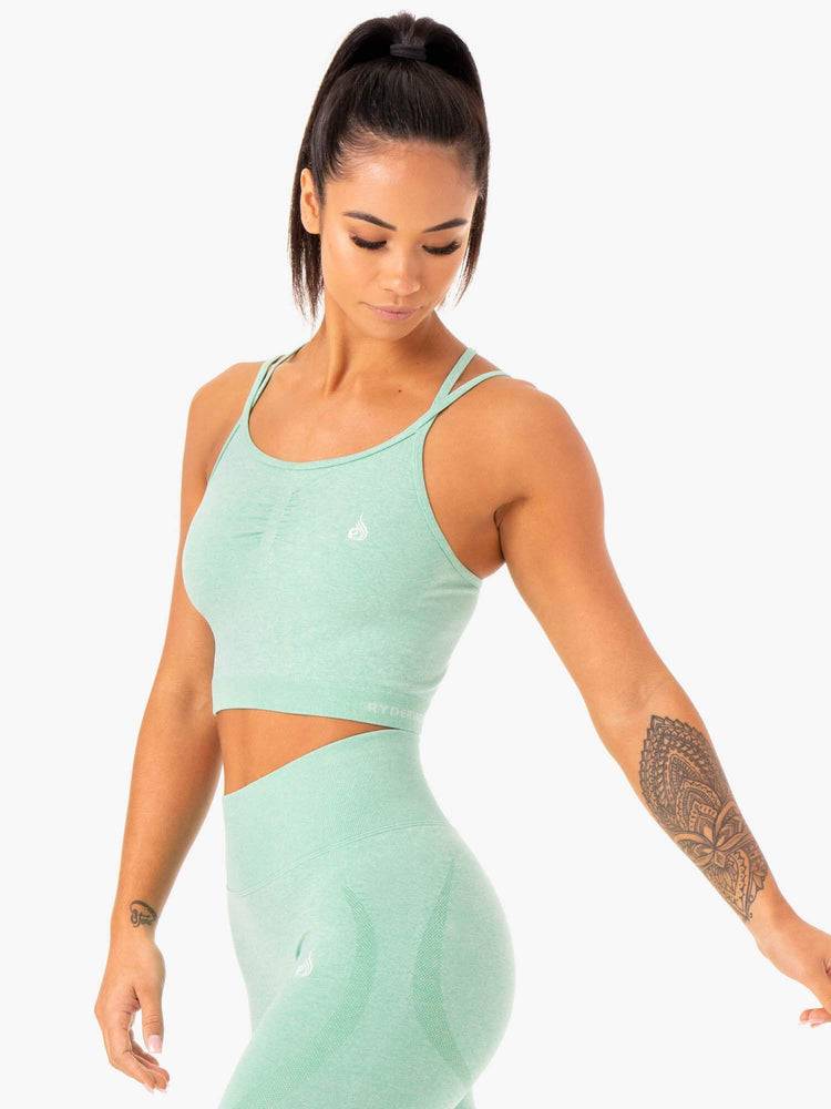 Podkoszulki Damskie Ryderwear Women Tanks Sculpt Seamless Mięta | PL1219MA