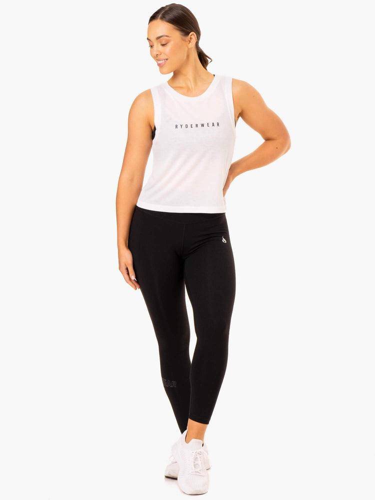 Podkoszulki Damskie Ryderwear Women Tanks Replay Białe | PL1229PQ