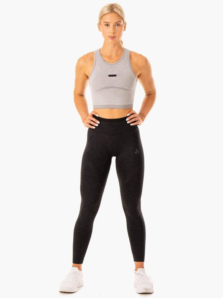 Podkoszulki Damskie Ryderwear Women Tanks Excel Seamless Szare | PL1235HK