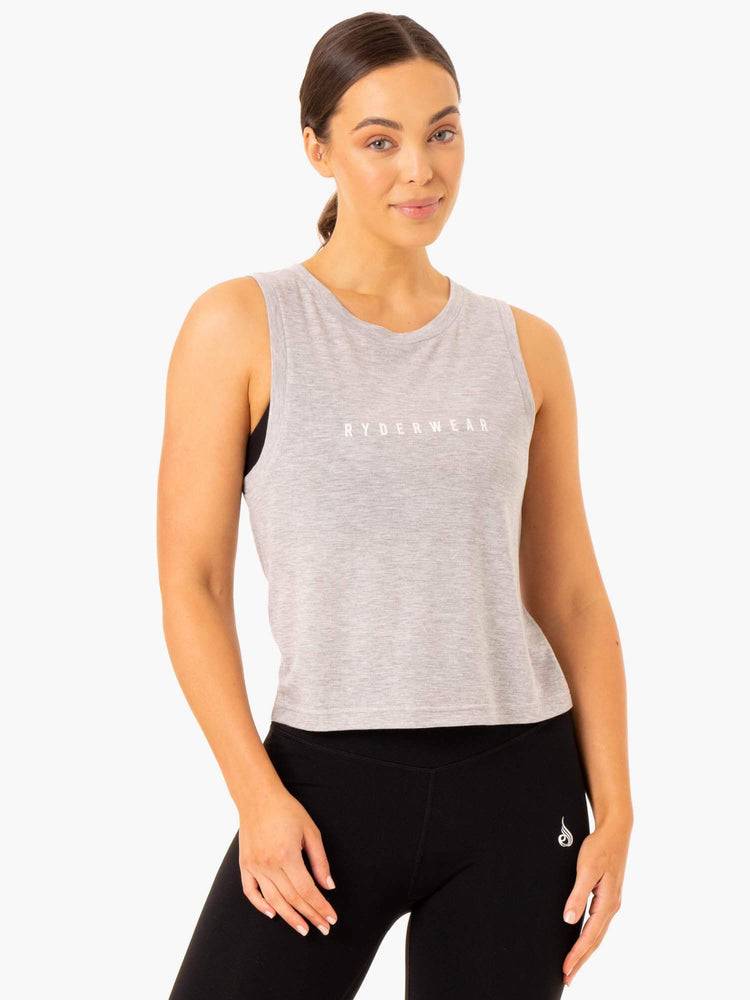 Podkoszulki Damskie Ryderwear Women Tanks Replay Szare | PL1241CE