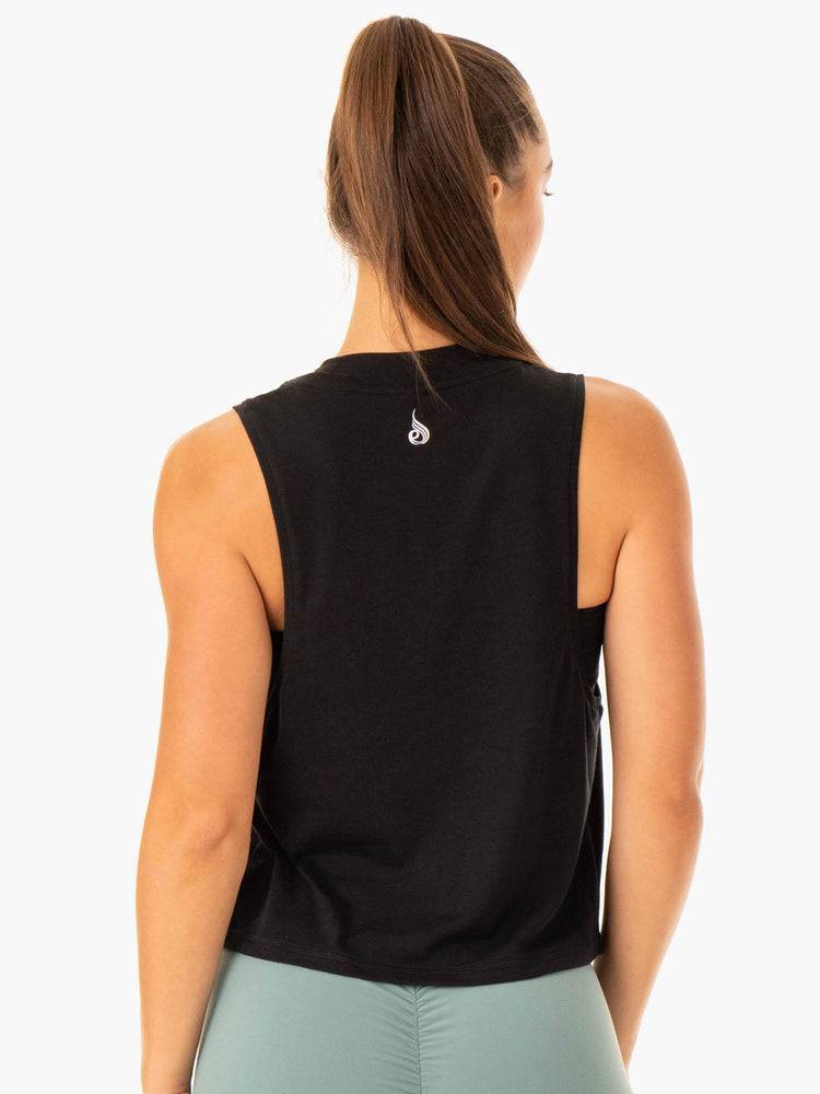 Podkoszulki Damskie Ryderwear Women Tanks Revival Bawełniane Czarne | PL1255PQ