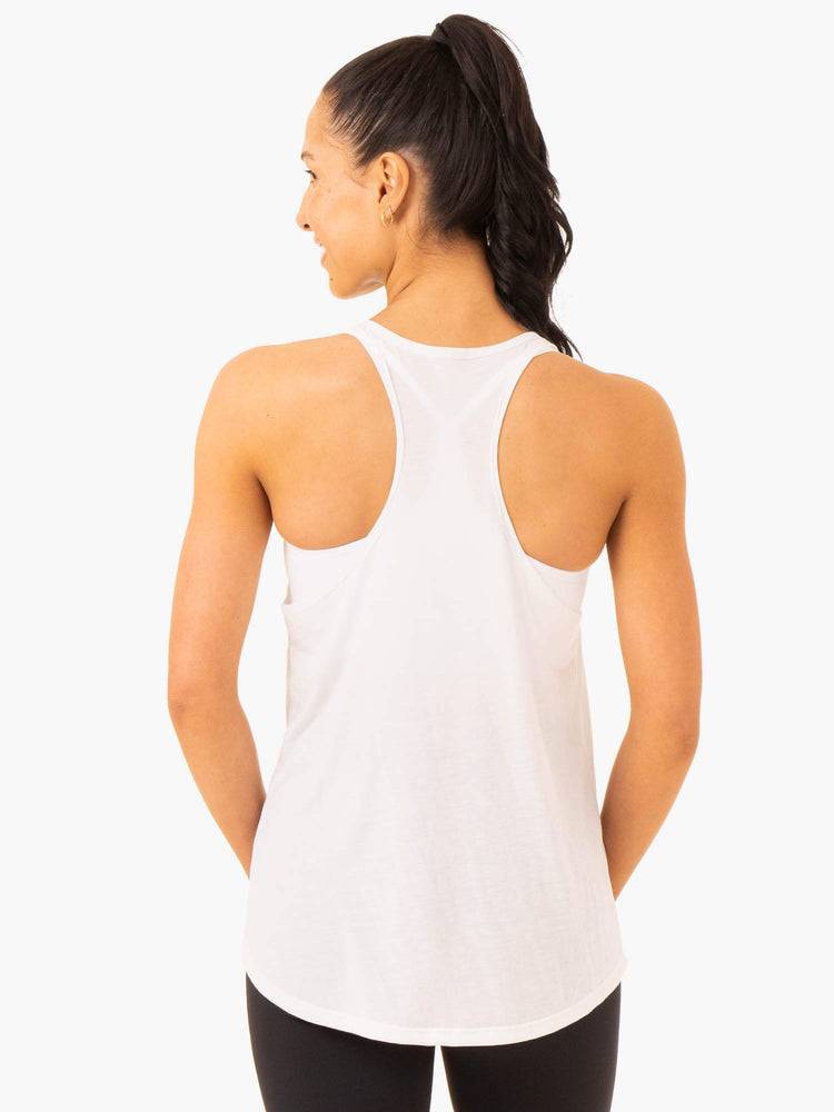 Podkoszulki Damskie Ryderwear Women Tanks Elevate Singlet Białe | PL1272QZ