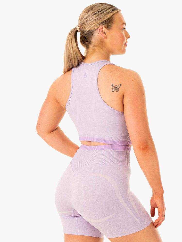 Podkoszulki Damskie Ryderwear Women Tanks Excel Seamless Lawenda | PL1278UT