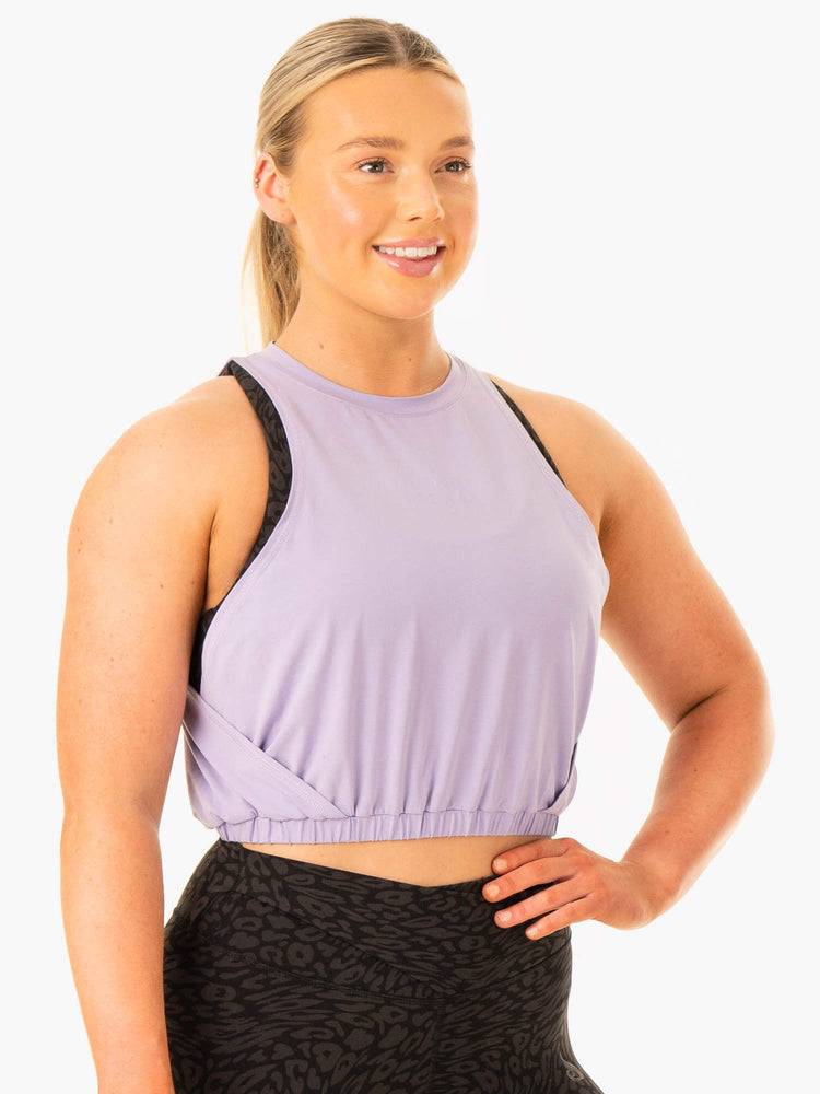 Podkoszulki Damskie Ryderwear Women Tanks Rotation Fioletowe | PL1322NB