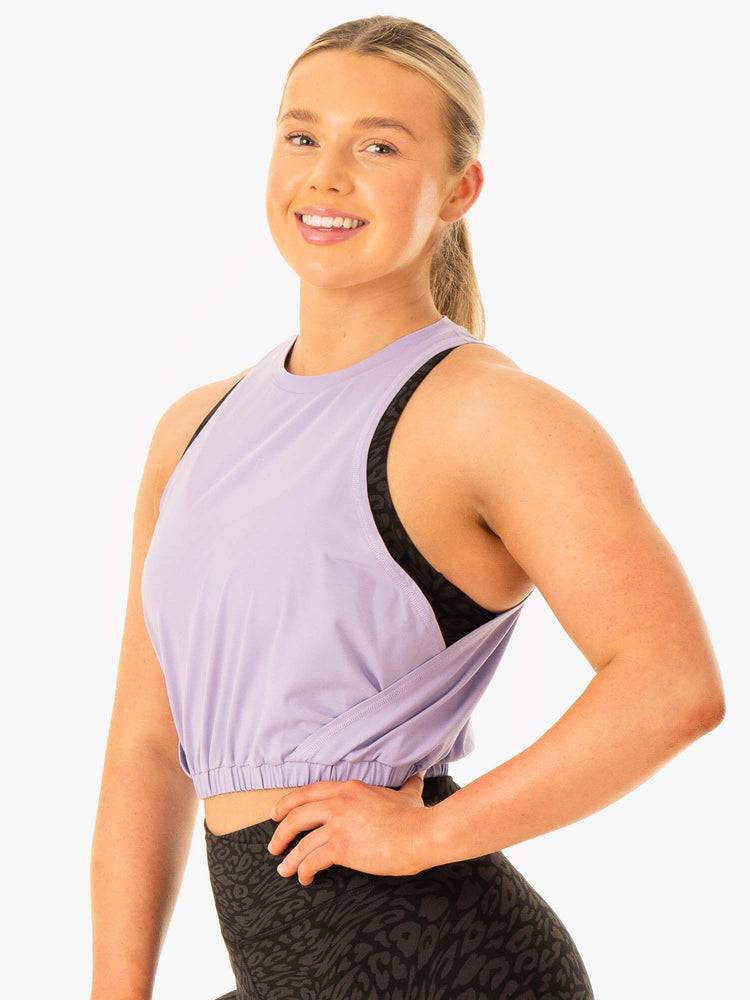 Podkoszulki Damskie Ryderwear Women Tanks Rotation Fioletowe | PL1322NB