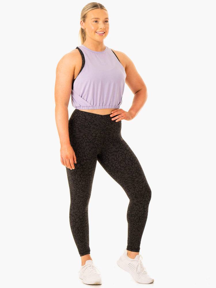 Podkoszulki Damskie Ryderwear Women Tanks Rotation Fioletowe | PL1322NB