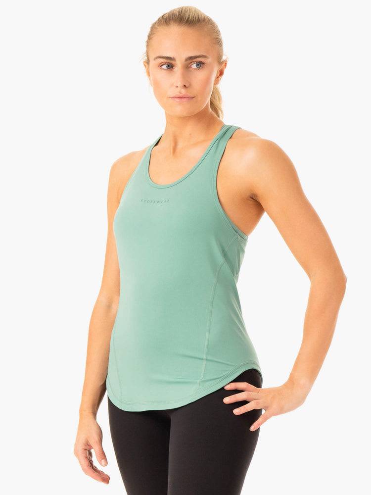 Podkoszulki Damskie Ryderwear Women Tanks Transform Treningowe Zielone | PL1327RW