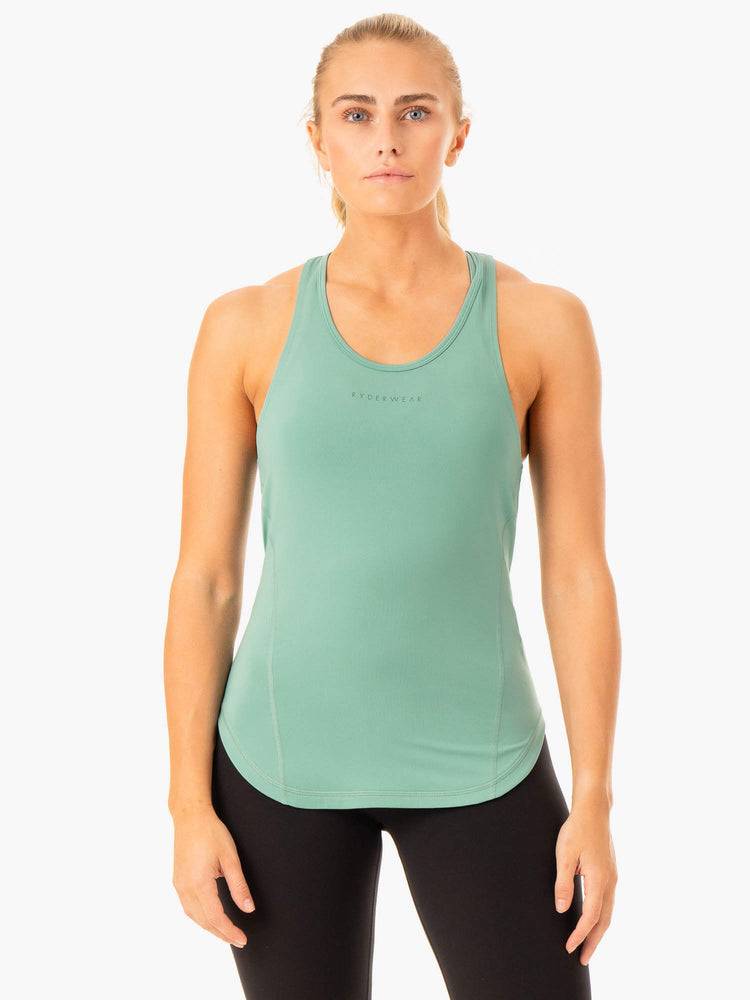 Podkoszulki Damskie Ryderwear Women Tanks Transform Treningowe Zielone | PL1327RW