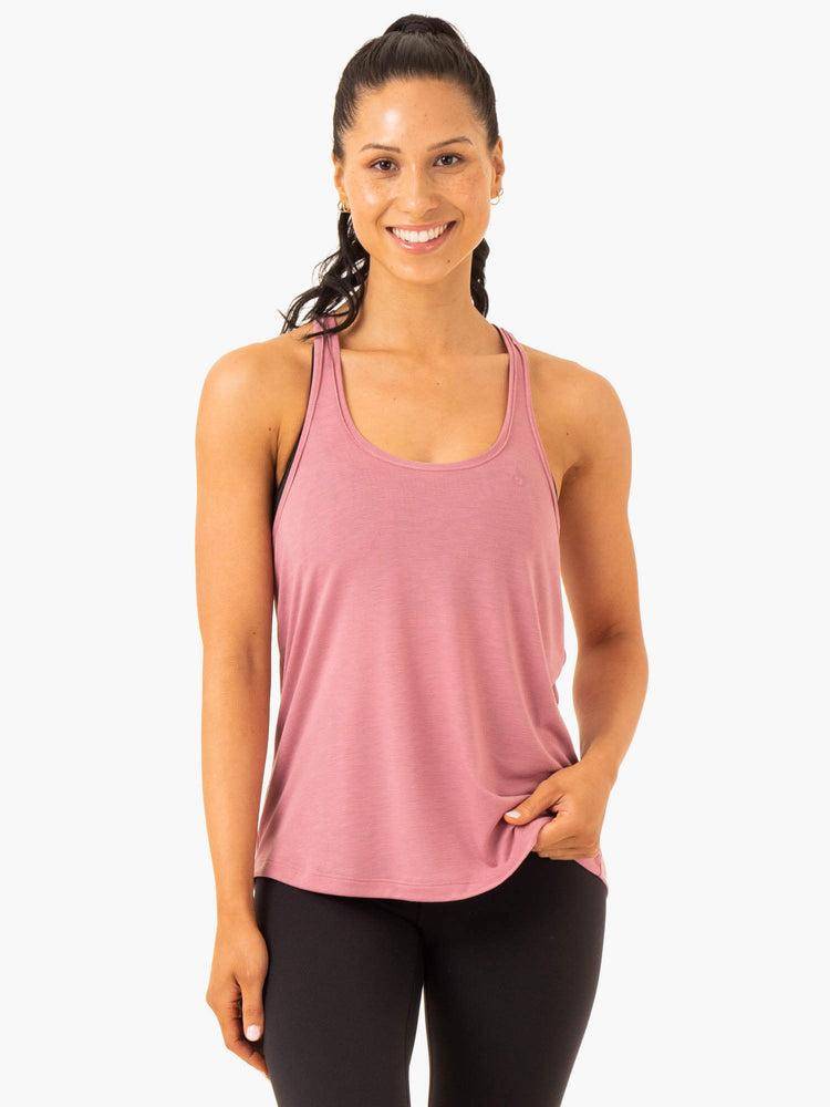 Podkoszulki Damskie Ryderwear Women Tanks Elevate Singlet Różowe | PL1332OR