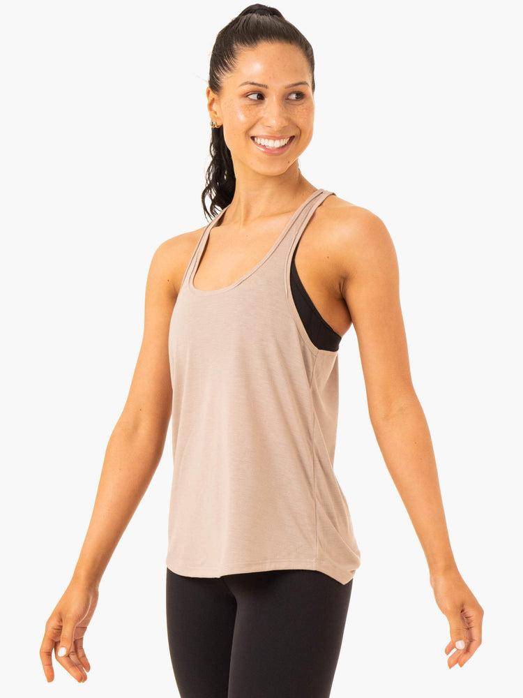 Podkoszulki Damskie Ryderwear Women Tanks Elevate Singlet Głęboka Brązowe | PL1340JJ