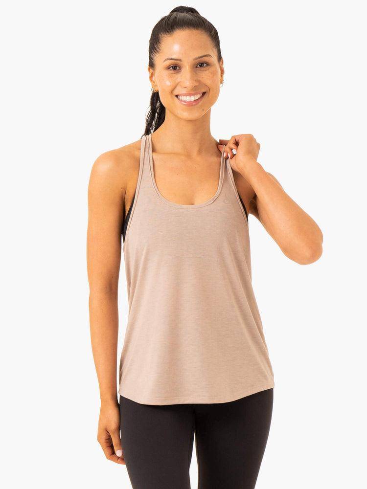 Podkoszulki Damskie Ryderwear Women Tanks Elevate Singlet Głęboka Brązowe | PL1340JJ