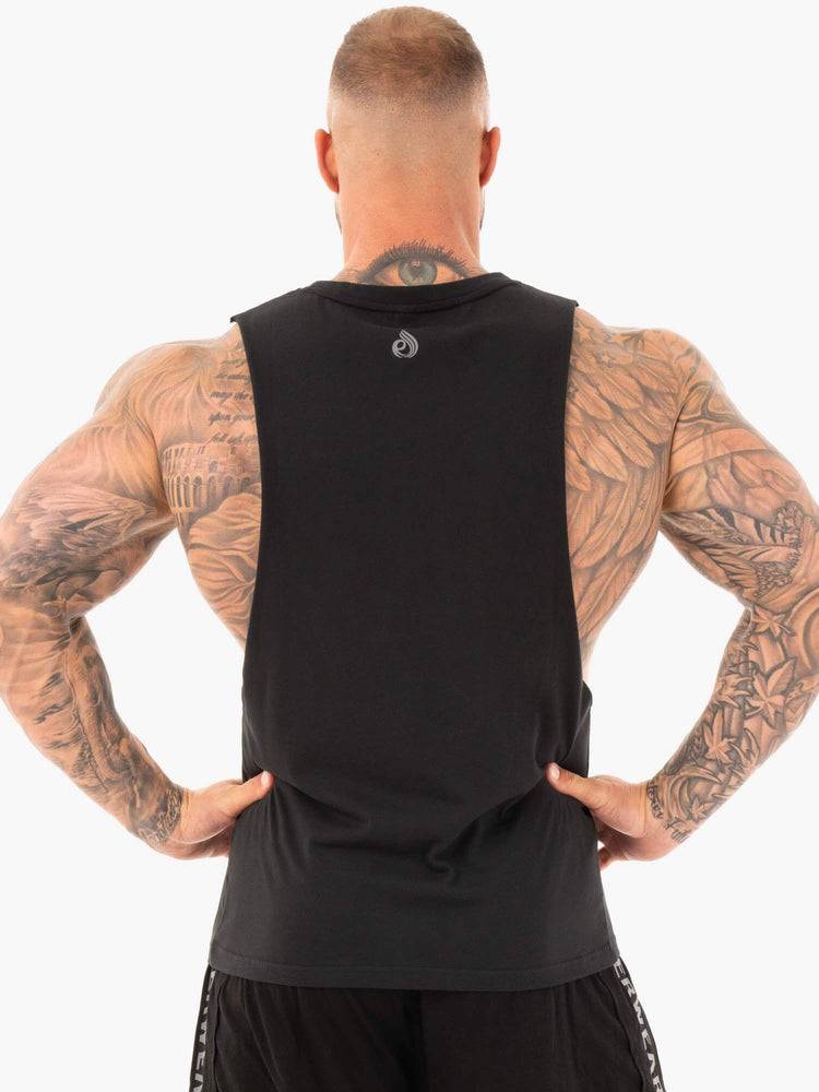 Podkoszulki Męskie Ryderwear Men Tanks Active Bawełniane Baller Tank Czarne | PL3092JJ