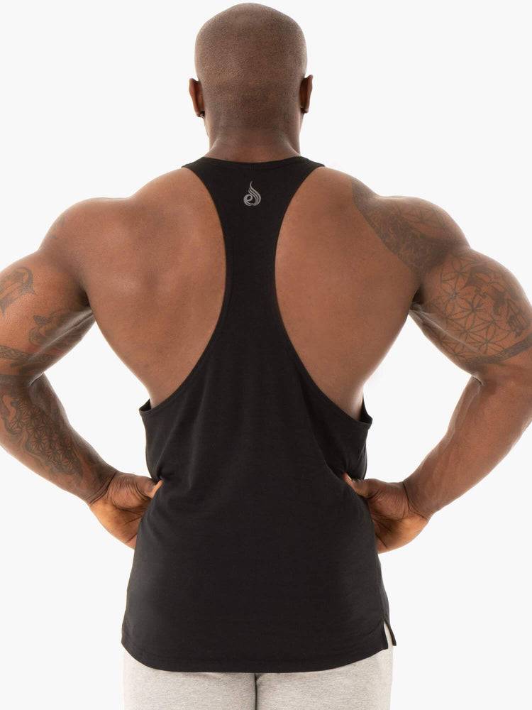 Podkoszulki Męskie Ryderwear Men Tanks Base Gym Stringers T-Back Czarne | PL2651YU