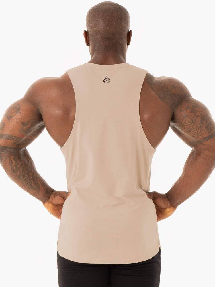 Podkoszulki Męskie Ryderwear Men Tanks Base Baller Tank Brązowe | PL3085BC