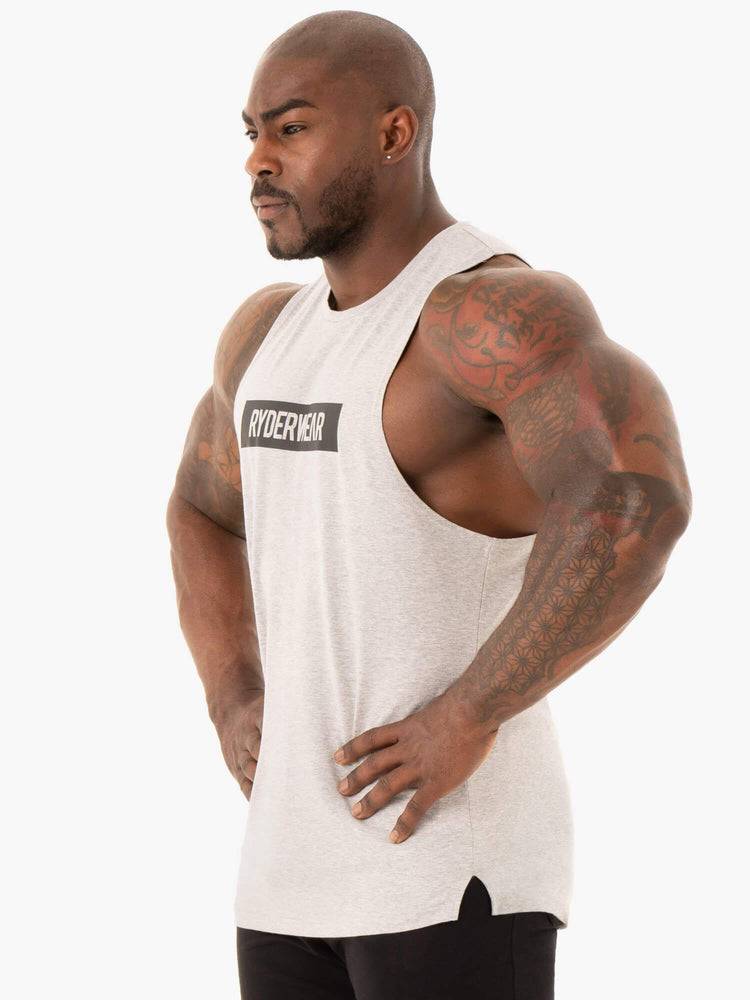 Podkoszulki Męskie Ryderwear Men Tanks Base Baller Tank Szare | PL3087CE