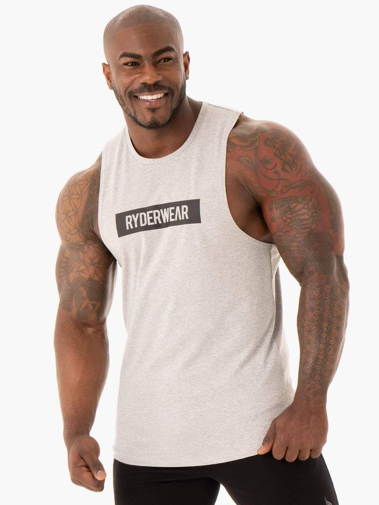 Podkoszulki Męskie Ryderwear Men Tanks Base Baller Tank Szare | PL3087CE