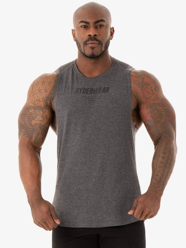 Podkoszulki Męskie Ryderwear Men Tanks Core Baller Tank Szare | PL3070DN