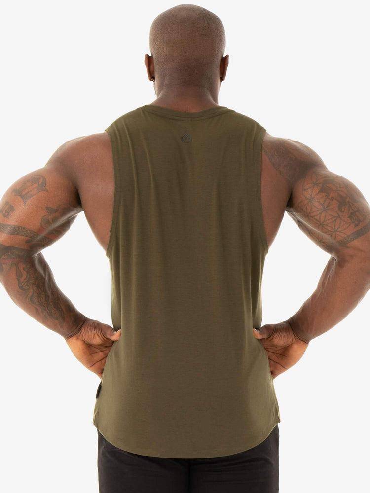 Podkoszulki Męskie Ryderwear Men Tanks Core Baller Tank Khaki | PL3072AP