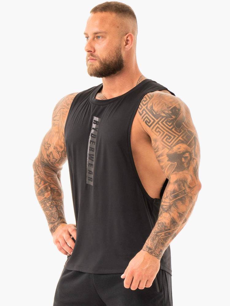 Podkoszulki Męskie Ryderwear Men Tanks Combat Baller Tank Czarne | PL3076UT