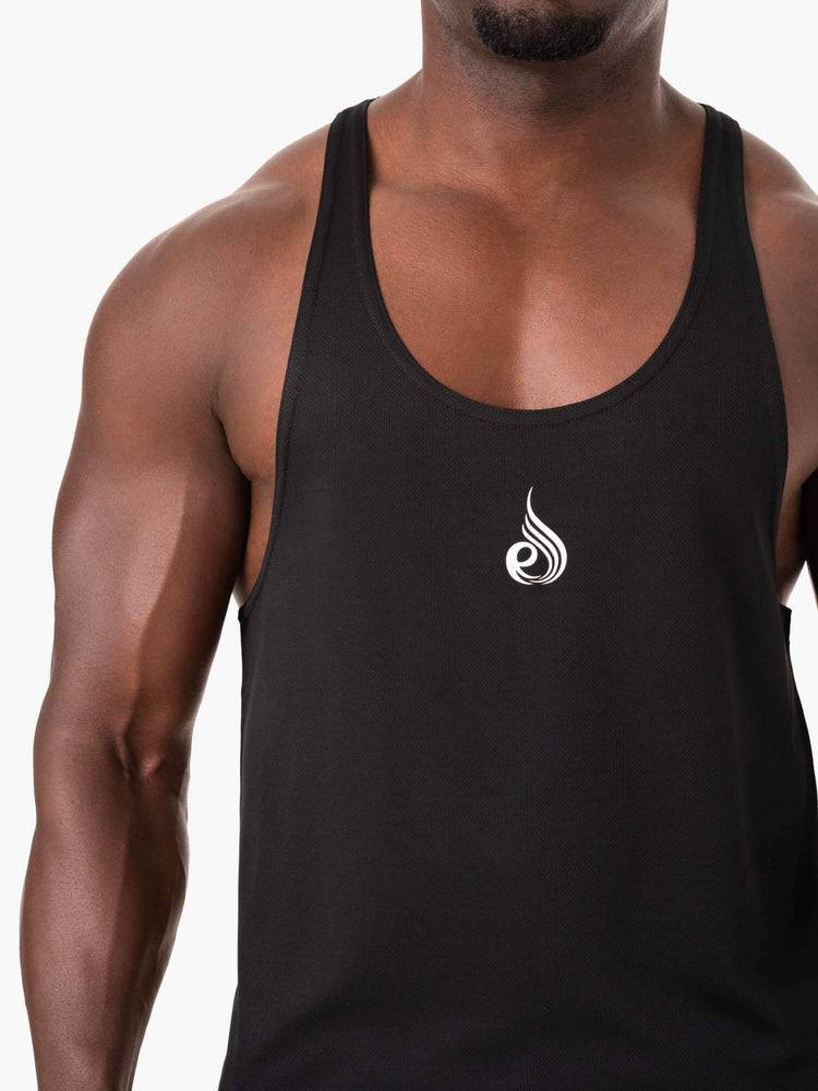 Podkoszulki Męskie Ryderwear Men Tanks Define Mesh Gym Stringers T-Back Czarne | PL2642GL