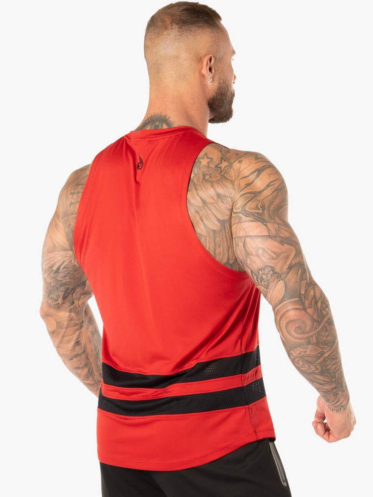 Podkoszulki Męskie Ryderwear Men Tanks Evo Mesh Baller Tank Czerwone | PL3056OR