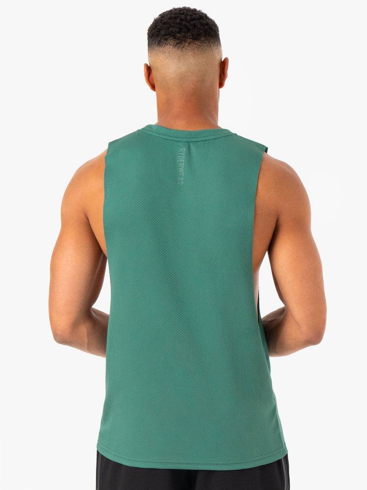 Podkoszulki Męskie Ryderwear Men Tanks Enhance Baller Tank Zielone | PL3066NB