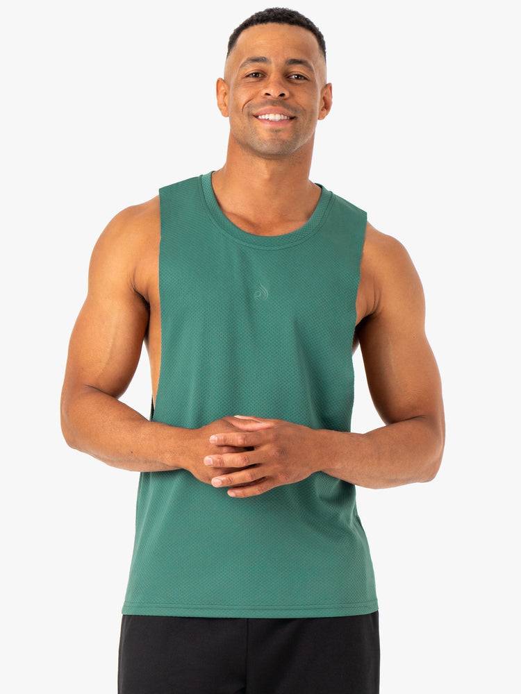 Podkoszulki Męskie Ryderwear Men Tanks Enhance Baller Tank Zielone | PL3066NB