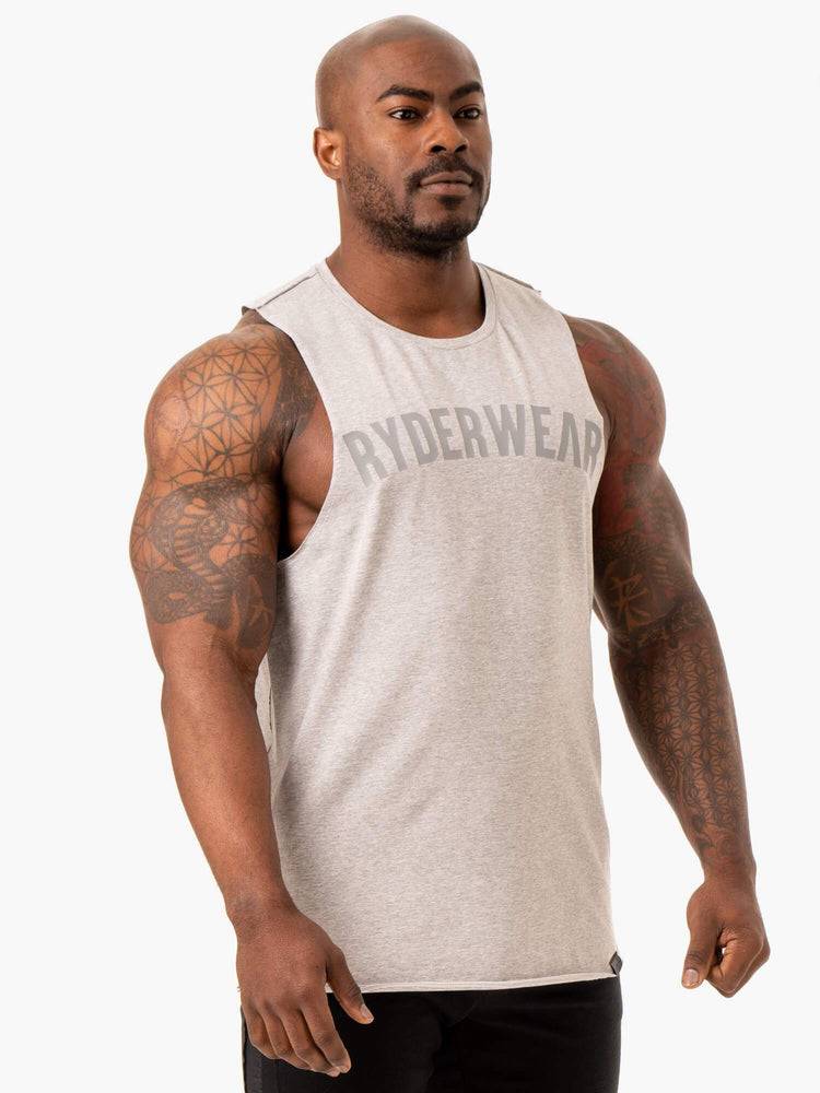 Podkoszulki Męskie Ryderwear Men Tanks Force Baller Tank Szare | PL3041VD