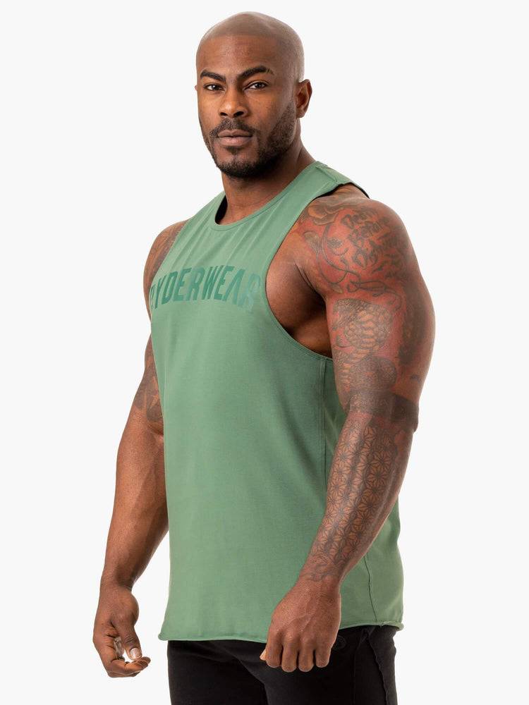 Podkoszulki Męskie Ryderwear Men Tanks Force Baller Tank Zielone | PL3044ZG