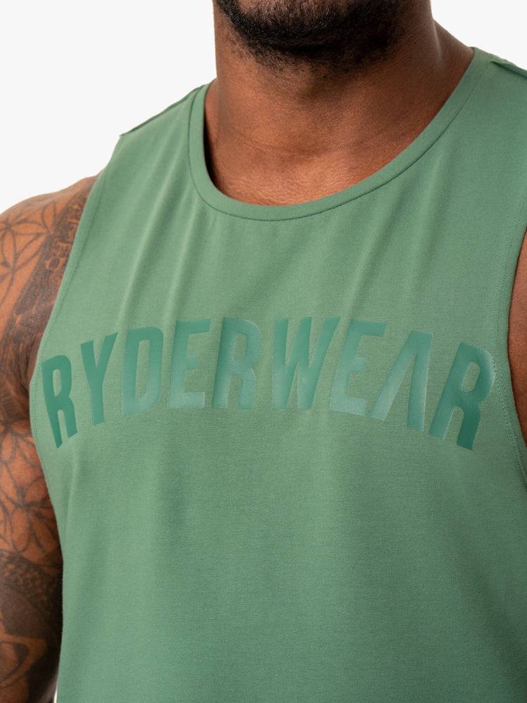 Podkoszulki Męskie Ryderwear Men Tanks Force Baller Tank Zielone | PL3044ZG