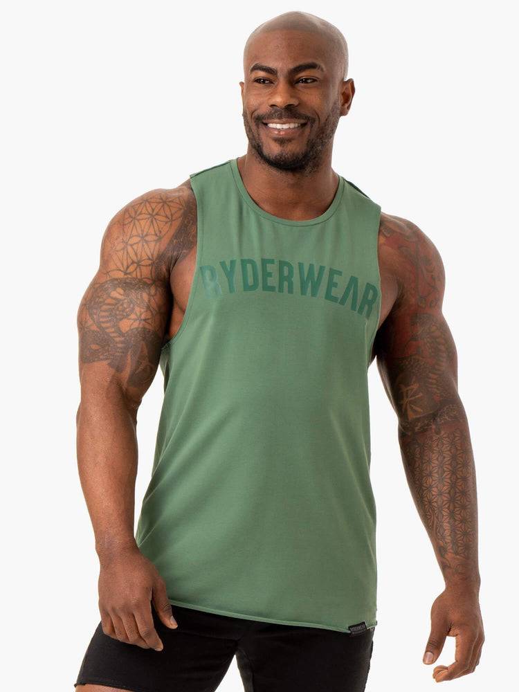 Podkoszulki Męskie Ryderwear Men Tanks Force Baller Tank Zielone | PL3044ZG