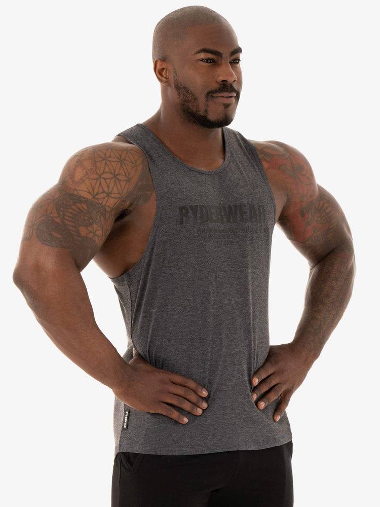 Podkoszulki Męskie Ryderwear Men Tanks Focus Baller Tank Czarne | PL3050GL