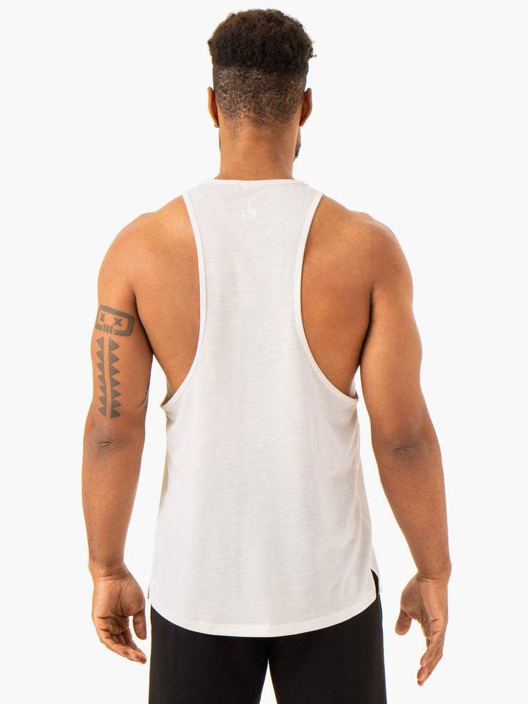 Podkoszulki Męskie Ryderwear Men Tanks Heritage Baller Tank Białe | PL3025DN