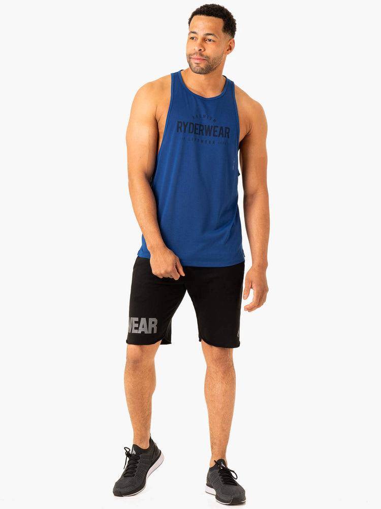 Podkoszulki Męskie Ryderwear Men Tanks Heritage Baller Tank Jasny Niebieskie | PL3026SO