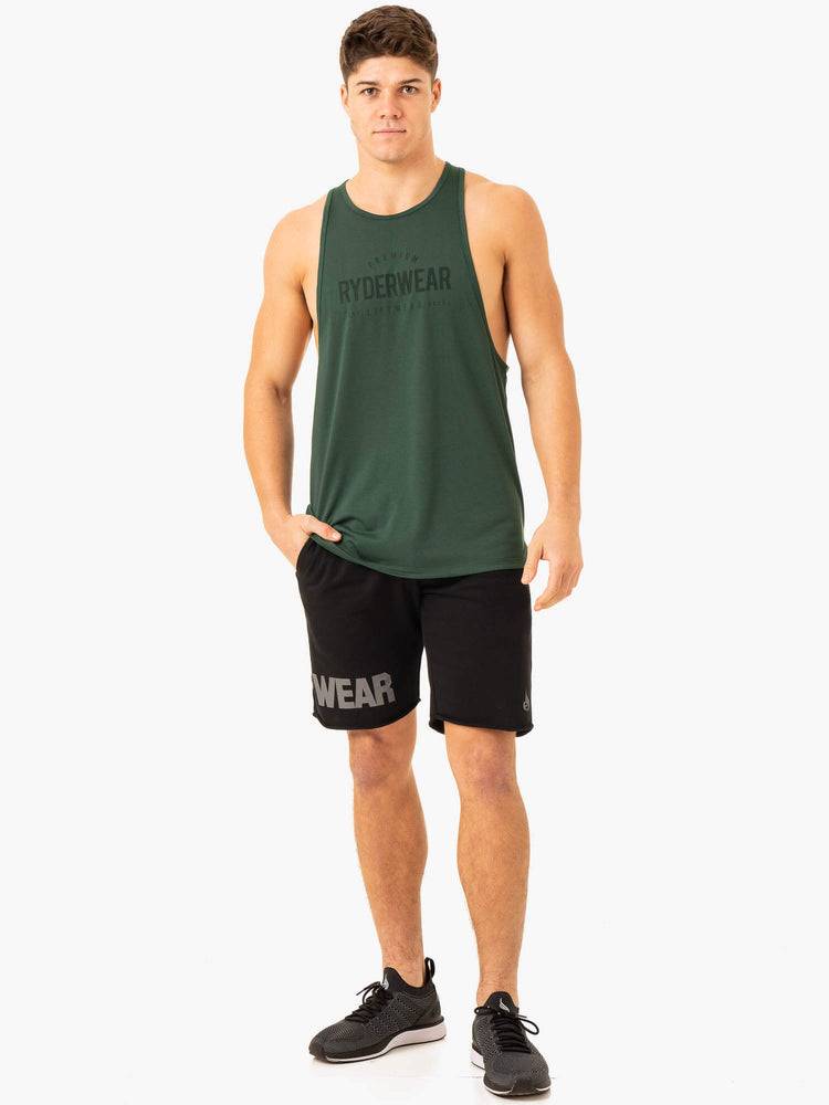 Podkoszulki Męskie Ryderwear Men Tanks Heritage Baller Tank Zielone | PL3027AP