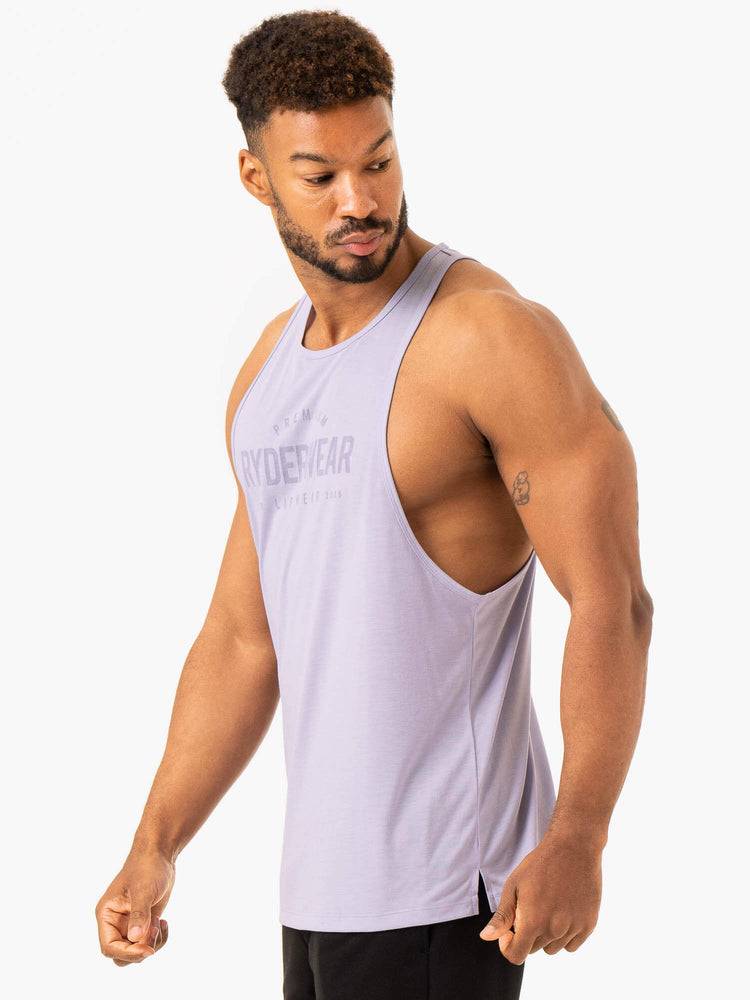 Podkoszulki Męskie Ryderwear Men Tanks Heritage Baller Tank Lawenda | PL3028PQ