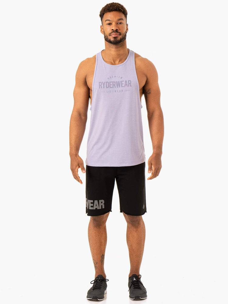 Podkoszulki Męskie Ryderwear Men Tanks Heritage Baller Tank Lawenda | PL3028PQ