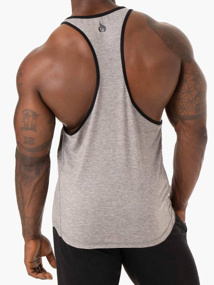 Podkoszulki Męskie Ryderwear Men Tanks Iron Gym Stringers T-Back Szare | PL2633YU