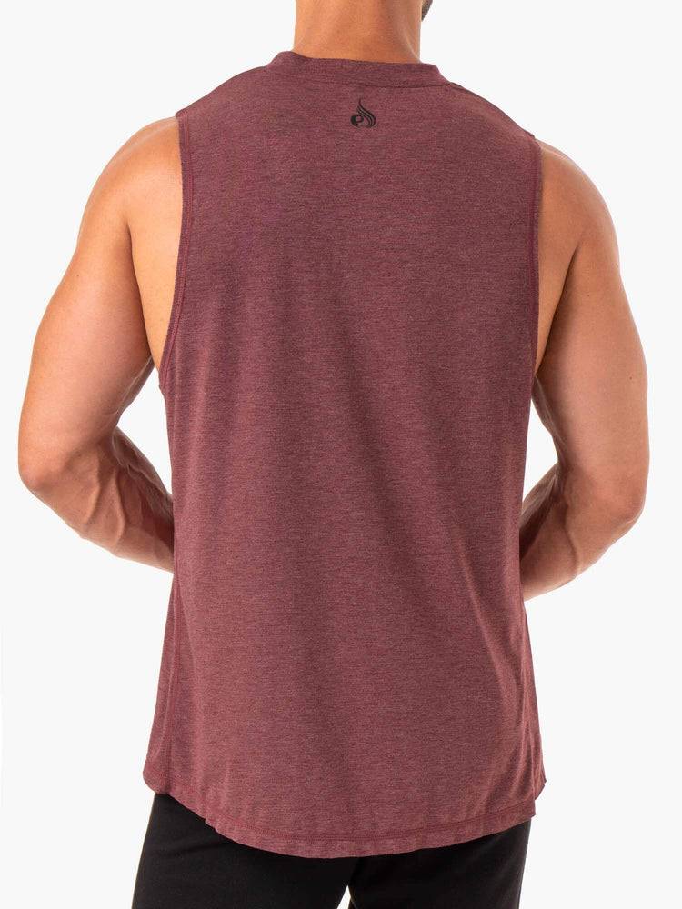 Podkoszulki Męskie Ryderwear Men Tanks Iron Baller Tank Bordowe | PL3013NB