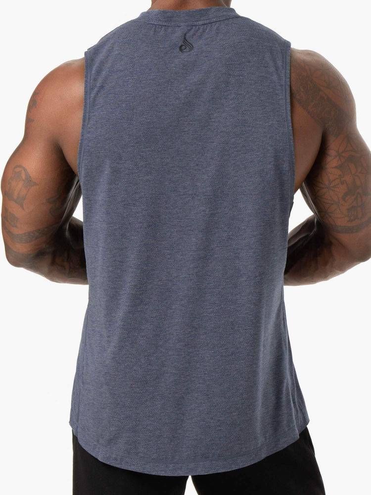 Podkoszulki Męskie Ryderwear Men Tanks Iron Baller Tank Granatowe | PL3014BC