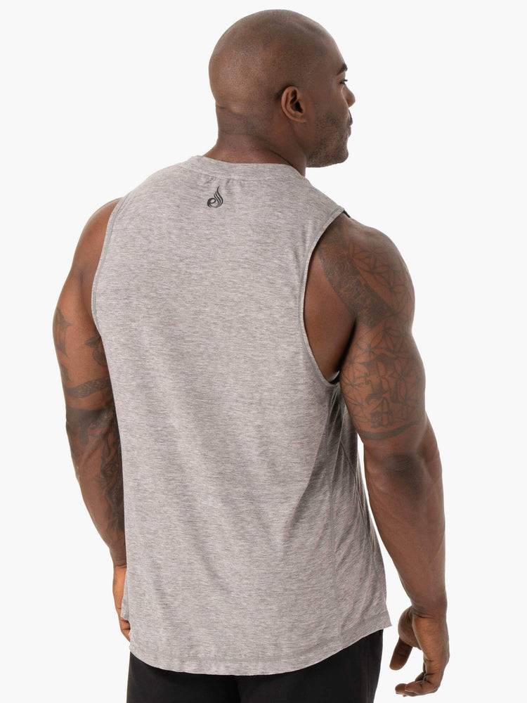 Podkoszulki Męskie Ryderwear Men Tanks Iron Baller Tank Szare | PL3015VD