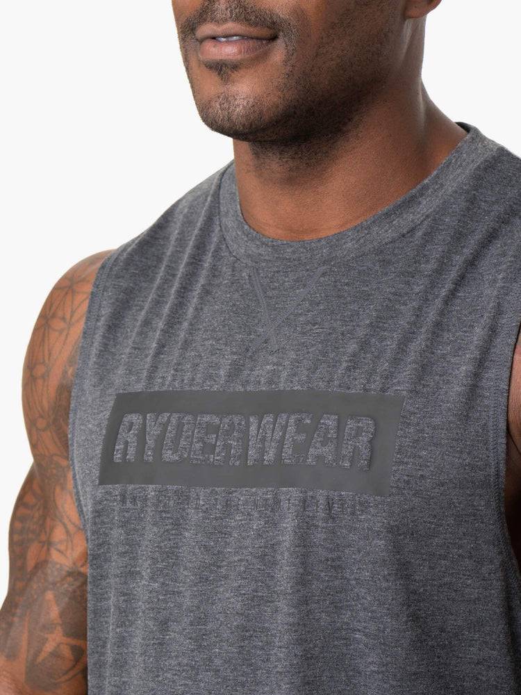 Podkoszulki Męskie Ryderwear Men Tanks Iron Baller Tank Szare | PL3016CE