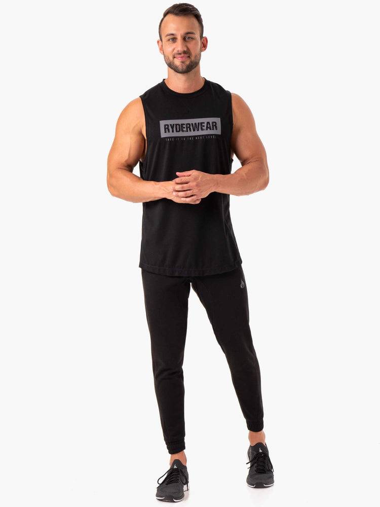 Podkoszulki Męskie Ryderwear Men Tanks Iron Baller Tank Czarne | PL3017XF