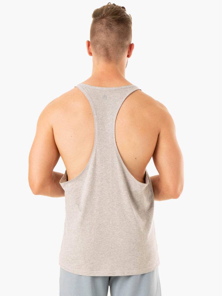 Podkoszulki Męskie Ryderwear Men Tanks Limitless Gym Stringers T-Back Szare | PL2625FM